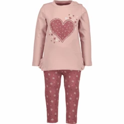 BLUE SEVEN 2er Set Shirt + Leggings Mauve