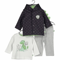 BLUE SEVEN 3er-Set Jacke + Langarmshirt + Hose