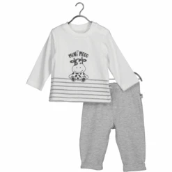 BLUE SEVEN Baby 2er-Set Milk Shirt + Hose Weiss