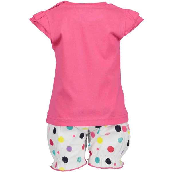 BLUE SEVEN Girls 2er Set T-Shirt + Shorts Pink Original 2 BLUE SEVEN Girls 2er Set T-Shirt + Shorts Pink Original – Bild 2