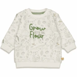 Feetje Feetje Sweatshirt Welcome To Earth Offwhite