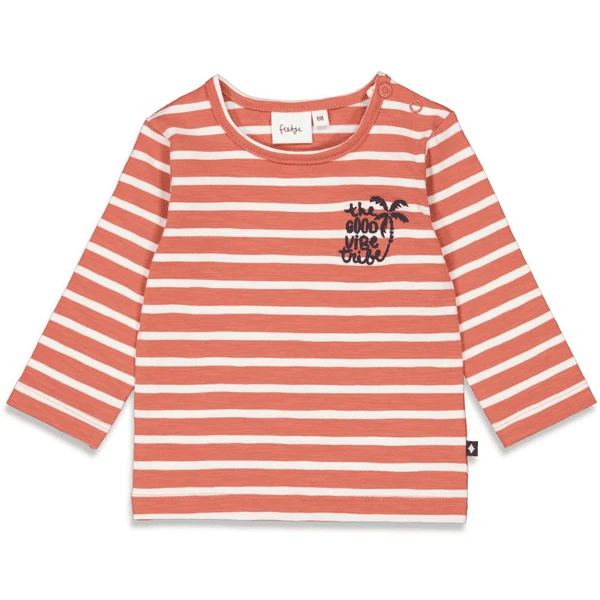 Feetje Langarmshirt Good Vibe Tribe Brique 1 Feetje Langarmshirt Good Vibe Tribe Brique