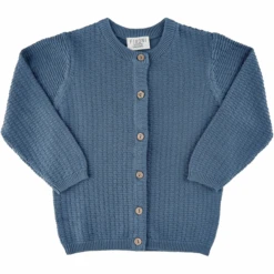 FIXONI Knitted Cardigan China Blue