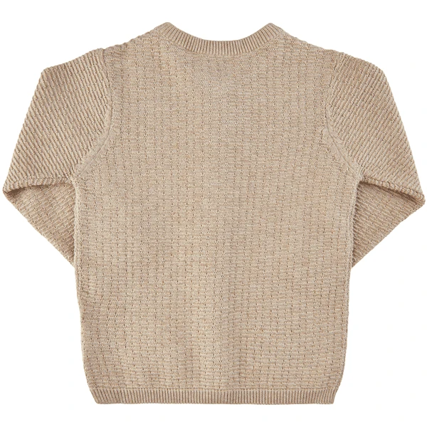 FIXONI Knitted Cardigan Sand Melange 2 FIXONI Knitted Cardigan Sand Melange – Bild 2