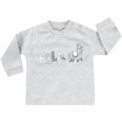 JACKY Lama Shirt Langarm Hellgrau Melange