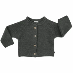 JACKY Strickjacke Lama Anthrazit Melange