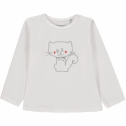 KANZ Baby Langarmshirt, Weiß