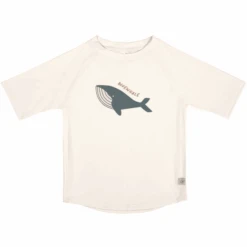 LÄSSIG UV-Kurzarm-Badeshirt Wal Weiß