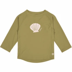 LÄSSIG UV-Langarm-Badeshirt Muscheln Moosgrün