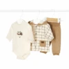 Mayoral 3 Teile Set Jacke Beige