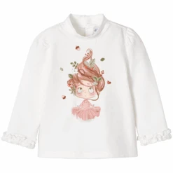 Mayoral Langarmshirt Weiß