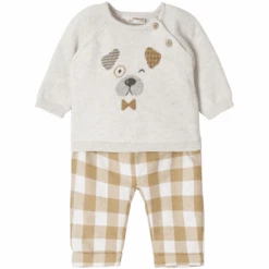 Mayoral Set Pullover Und Hose Weiß/beige