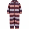 Minymo Softshell Suit Stripe Crushed Berry