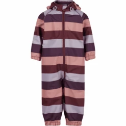 Minymo Softshell Suit Stripe Crushed Berry