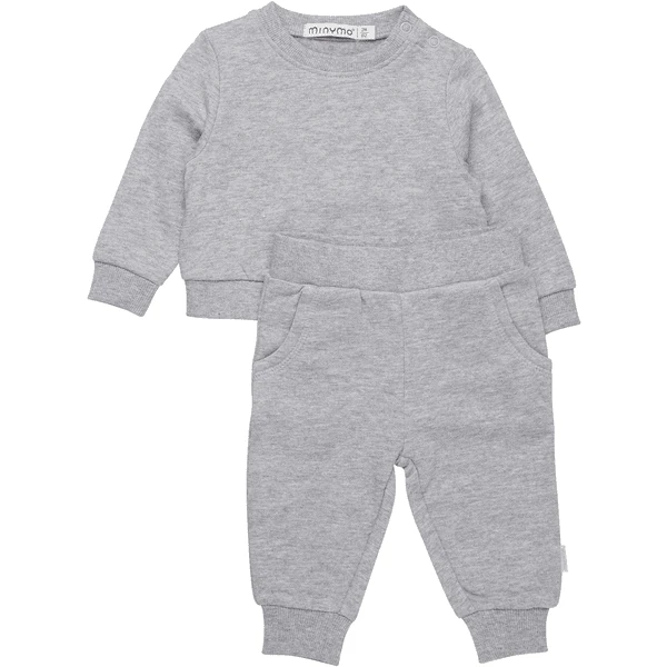 Minymo Sweat Set Greymelange 1 Minymo Sweat Set Greymelange