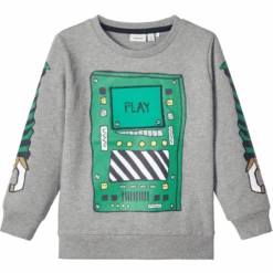 Name It Boys Sweatshirt NMMBOBOT Grey Melange