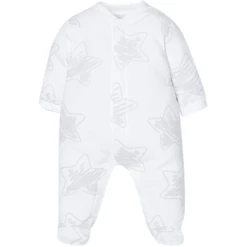 OVS Strampler Grey Stars Bright White