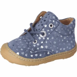 PEPINO Lauflernschuh Dots Navy (mittel)