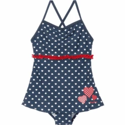 Playshoes UV-Schutz Badeanzug Mit Rock Herzchen