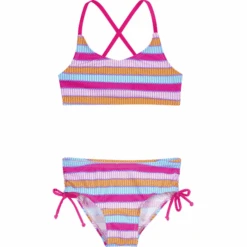 Playshoes UV-Schutz Bikini Ringel Pink