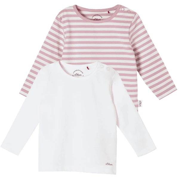 S.Oliver Langarmshirt Multipack Rose/white 1 S.Oliver Langarmshirt Multipack Rose/white
