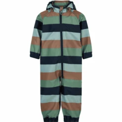 Minymo Softshell Suit Stripe Blue Nights
