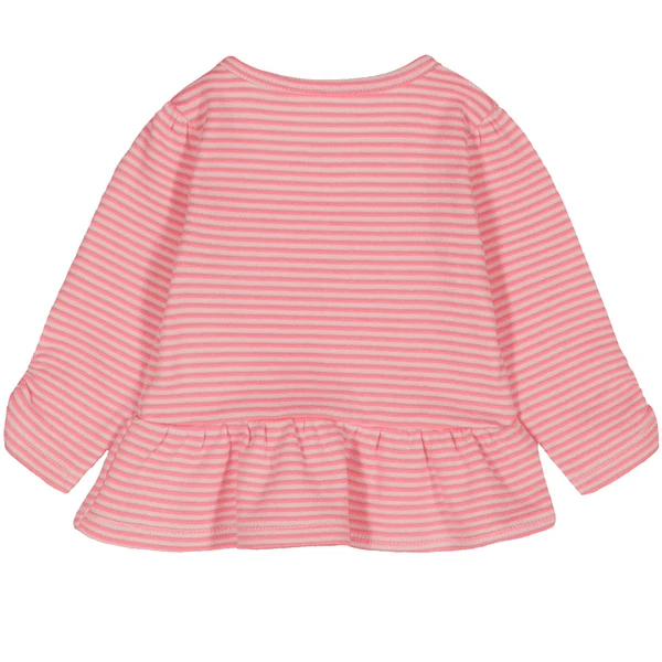 STACCATO Girls Tunika Pastel Peach Streifen 2 STACCATO Girls Tunika Pastel Peach Streifen – Bild 2