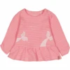STACCATO Girls Tunika Pastel Peach Streifen