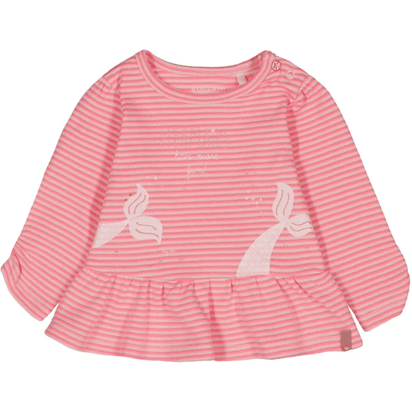 STACCATO Girls Tunika Pastel Peach Streifen 1 STACCATO Girls Tunika Pastel Peach Streifen