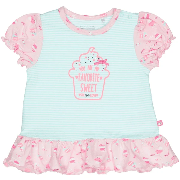 STACCATO Girls Tunika Streifen Mint 1 STACCATO Girls Tunika Streifen Mint