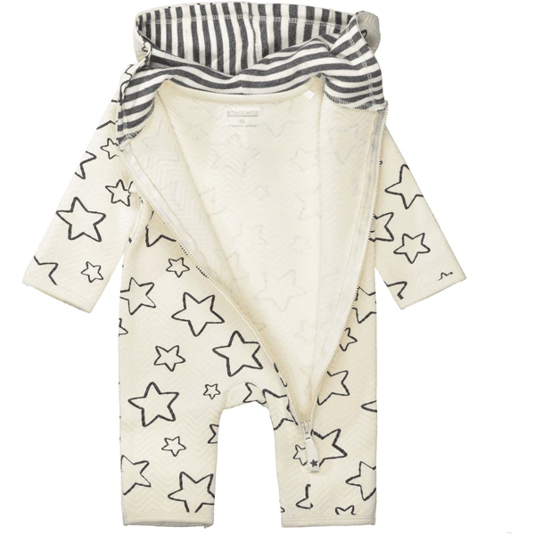 Staccato Overall Wattiert Ivory Gemustert 2 Staccato Overall Wattiert Ivory Gemustert – Bild 2