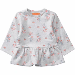 STACCATO Sweattunika Soft Grey Melange Gemustert