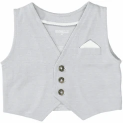 Staccato Weste Grau Strukturiert