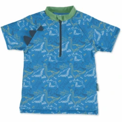 Sterntaler Kurzarm-Schwimmshirt Dino Blau