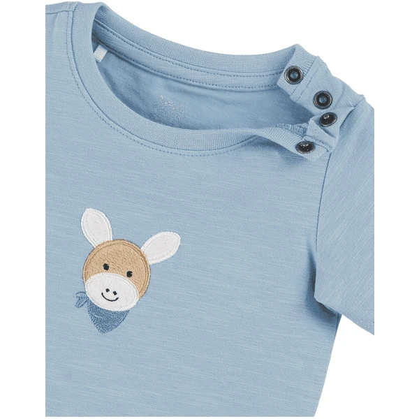 Sterntaler Kurzarm-Shirt Esel Emmi Hellblau 2 Sterntaler Kurzarm-Shirt Esel Emmi Hellblau – Bild 2